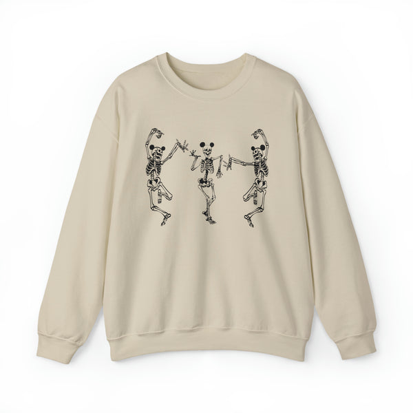 Dancing Skeletons with Ears Gildan Unisex Heavy Blend™ Crewneck Sweatshirt