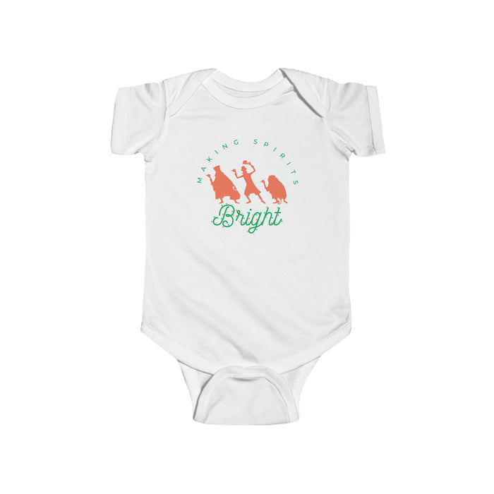 Making Spirits Bright Rabbit Skins Infant Fine Jersey Bodysuit