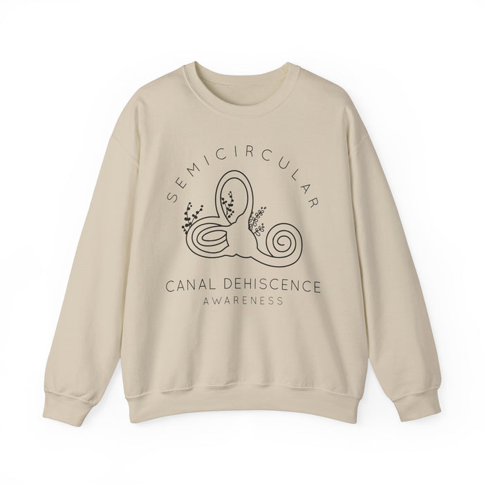 Semicircular Canal Dehiscence Awareness Gildan Unisex Heavy Blend™ Crewneck Sweatshirt