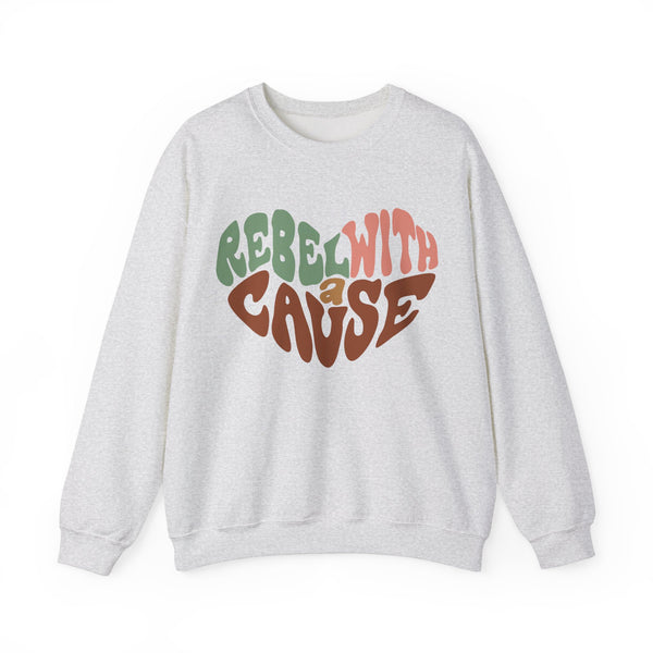 Rebel With A Cause Unisex Heavy Blend™ Crewneck Sweatshirt