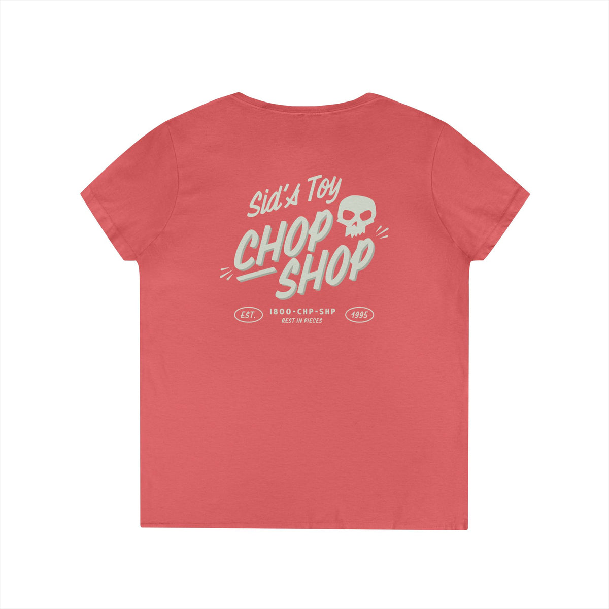 Sid's Toy Chop Shop Ladies' Gildan V-Neck T-Shirt