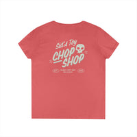 Sid's Toy Chop Shop Ladies' Gildan V-Neck T-Shirt