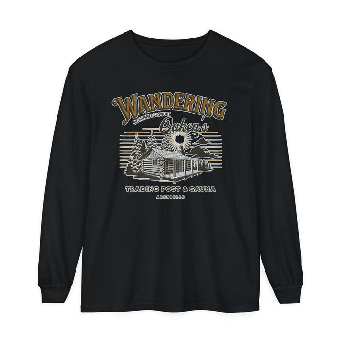 Wandering Oaken’s Trading Post Comfort Colors Unisex Garment-dyed Long Sleeve T-Shirt