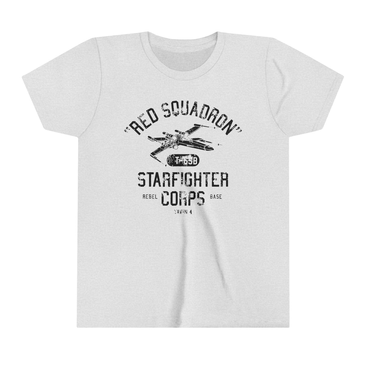 Red Squadron Starfighter Corps Bella Canvas Youth Short Sleeve Tee