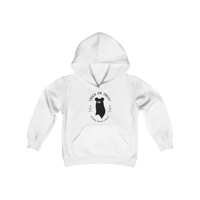 Trick or Treat Down Main Street Youth Heavy Blend Hooded Sweatshirt