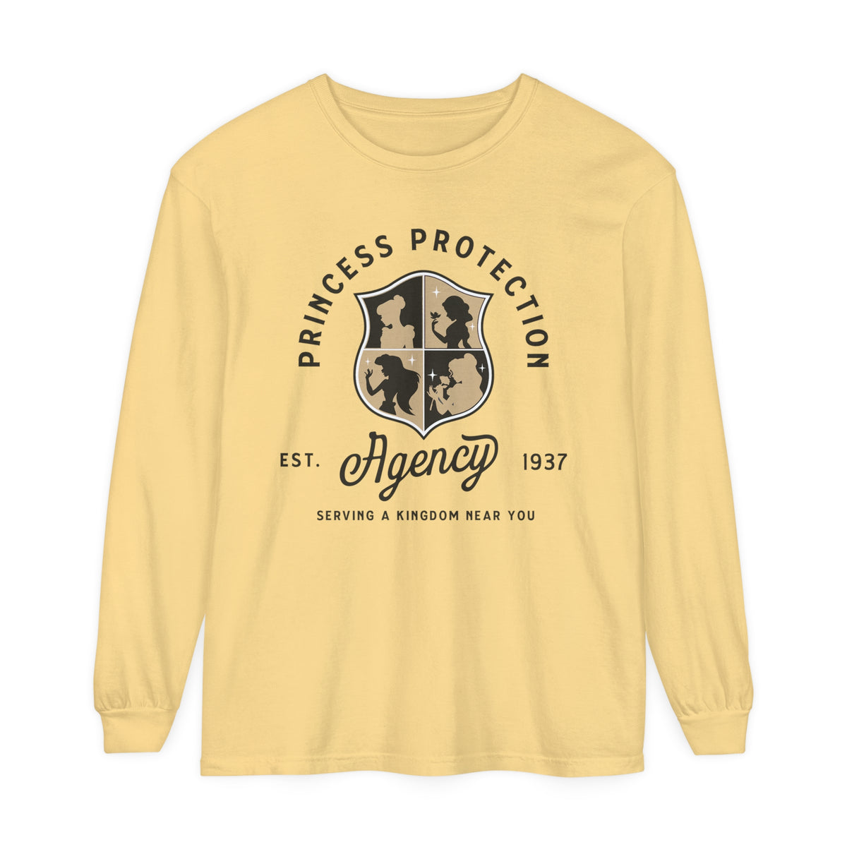 Princess Protection Agency Comfort Colors Unisex Garment-dyed Long Sleeve T-Shirt