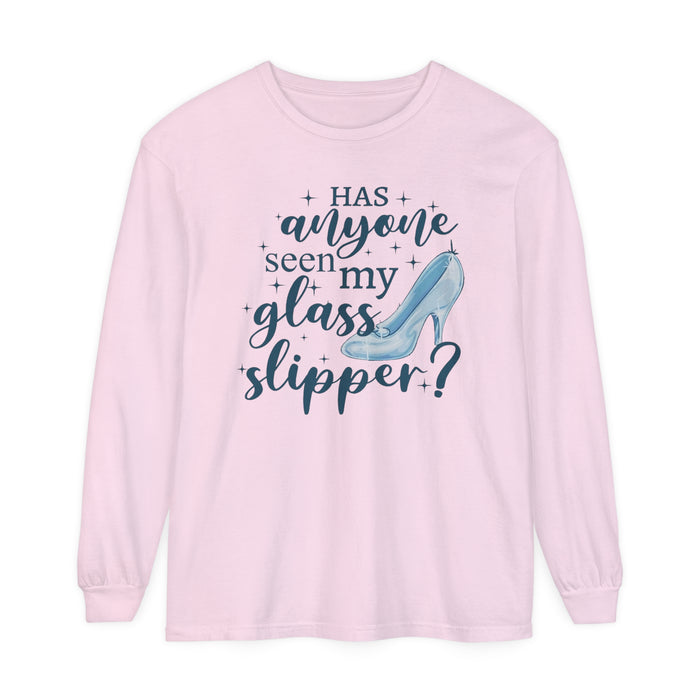 Has Anyone Seen My Glass Slipper? Comfort Colors Unisex Garment-dyed Long Sleeve T-Shirt