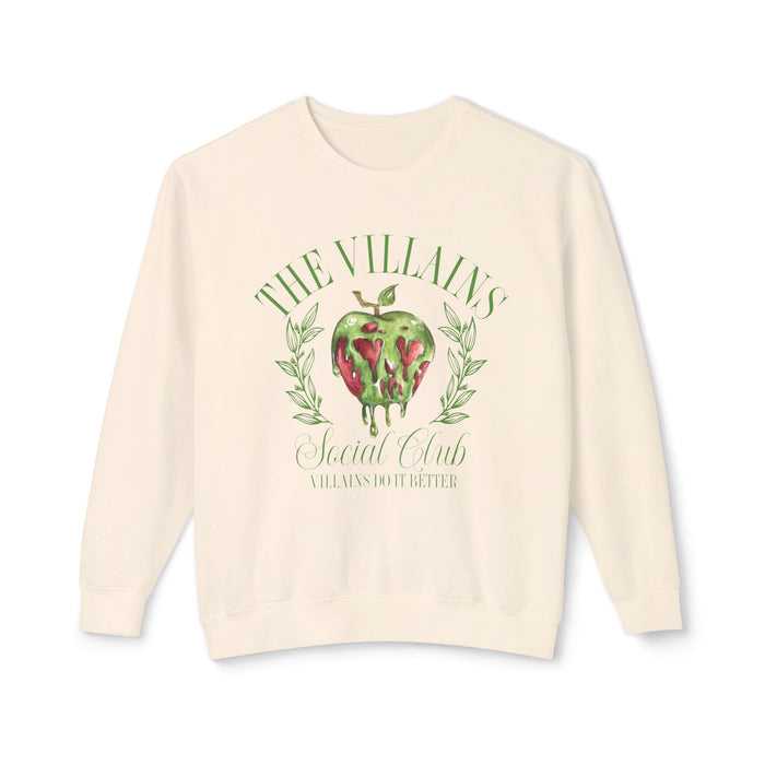 The Villains Social Club Unisex Lightweight Comfort Colors Crewneck Sweatshirt