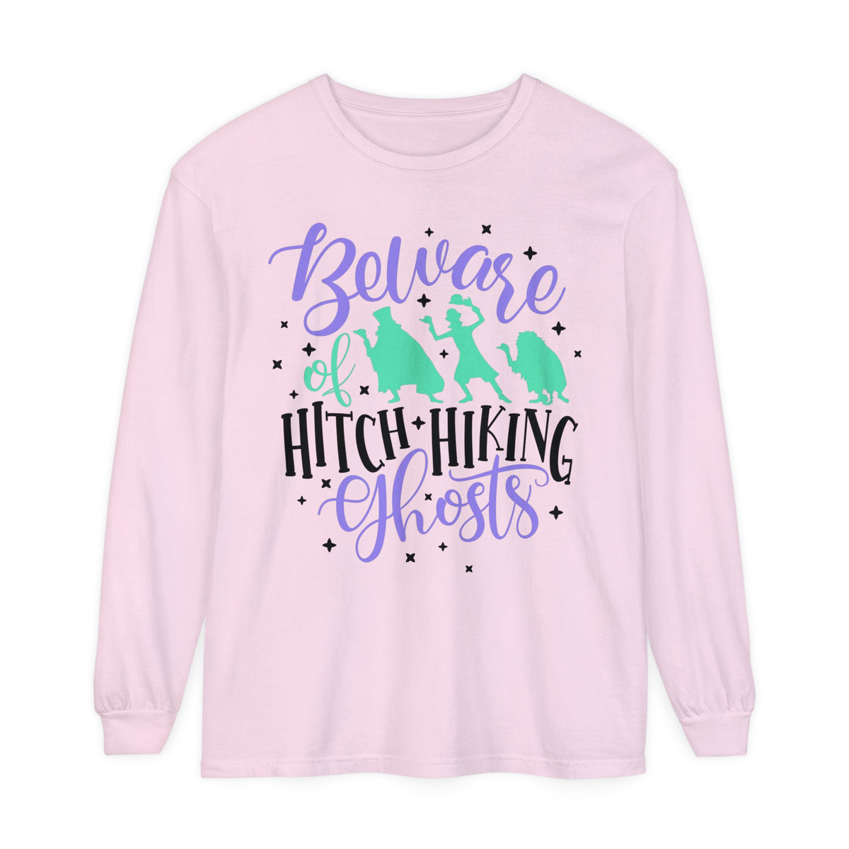 Beware of Hitchhiking Ghosts Comfort Colors Unisex Garment-dyed Long Sleeve T-Shirt