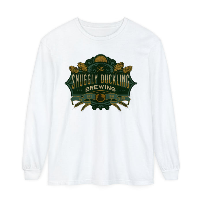 The Snuggly Duckling Brewing Comfort Colors Unisex Garment-dyed Long Sleeve T-Shirt