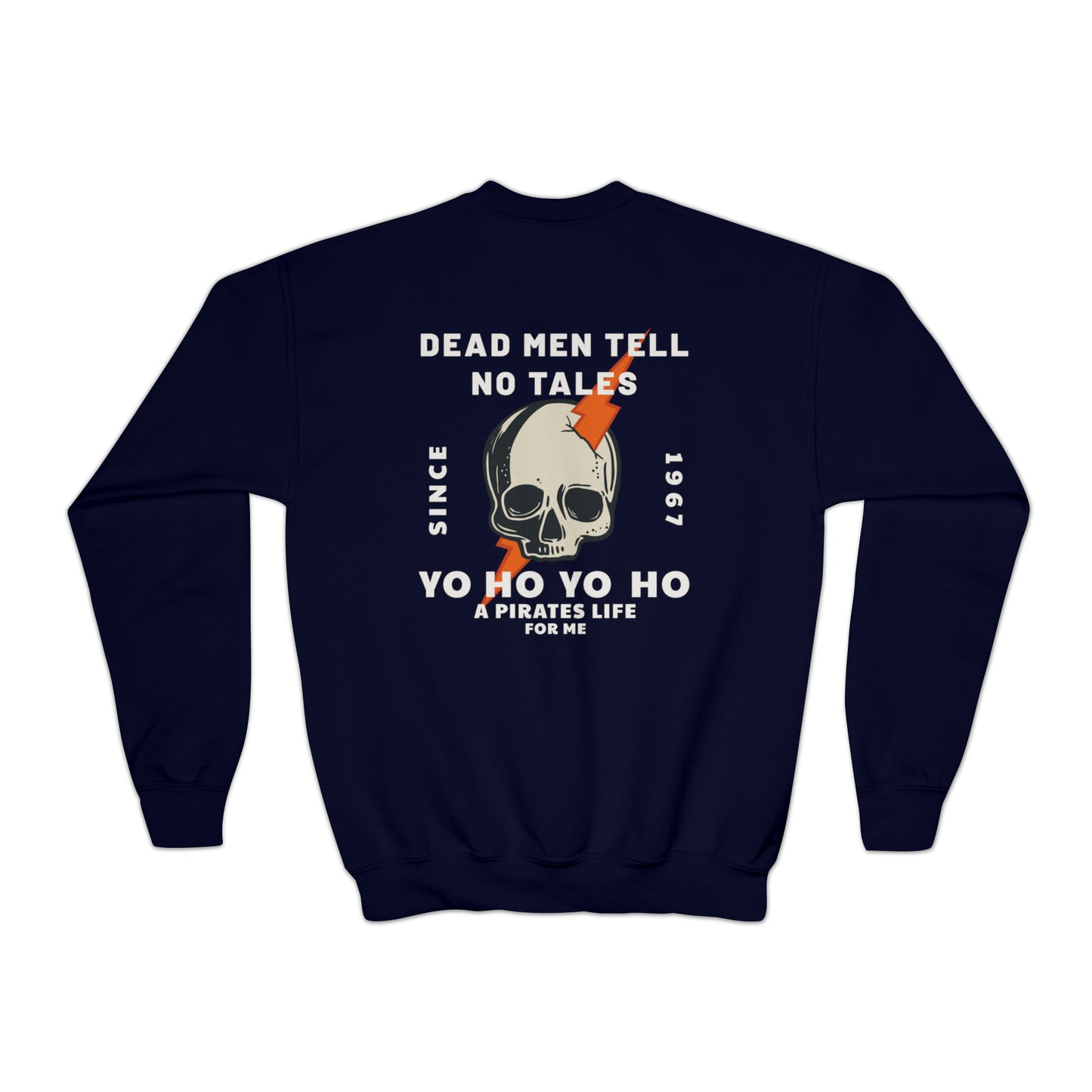 Dead Men Tell No Tales Gildan Youth Crewneck Sweatshirt
