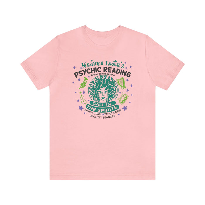 Madame Leota’s Psychic Readings Bella Canvas Unisex Jersey Short Sleeve Tee