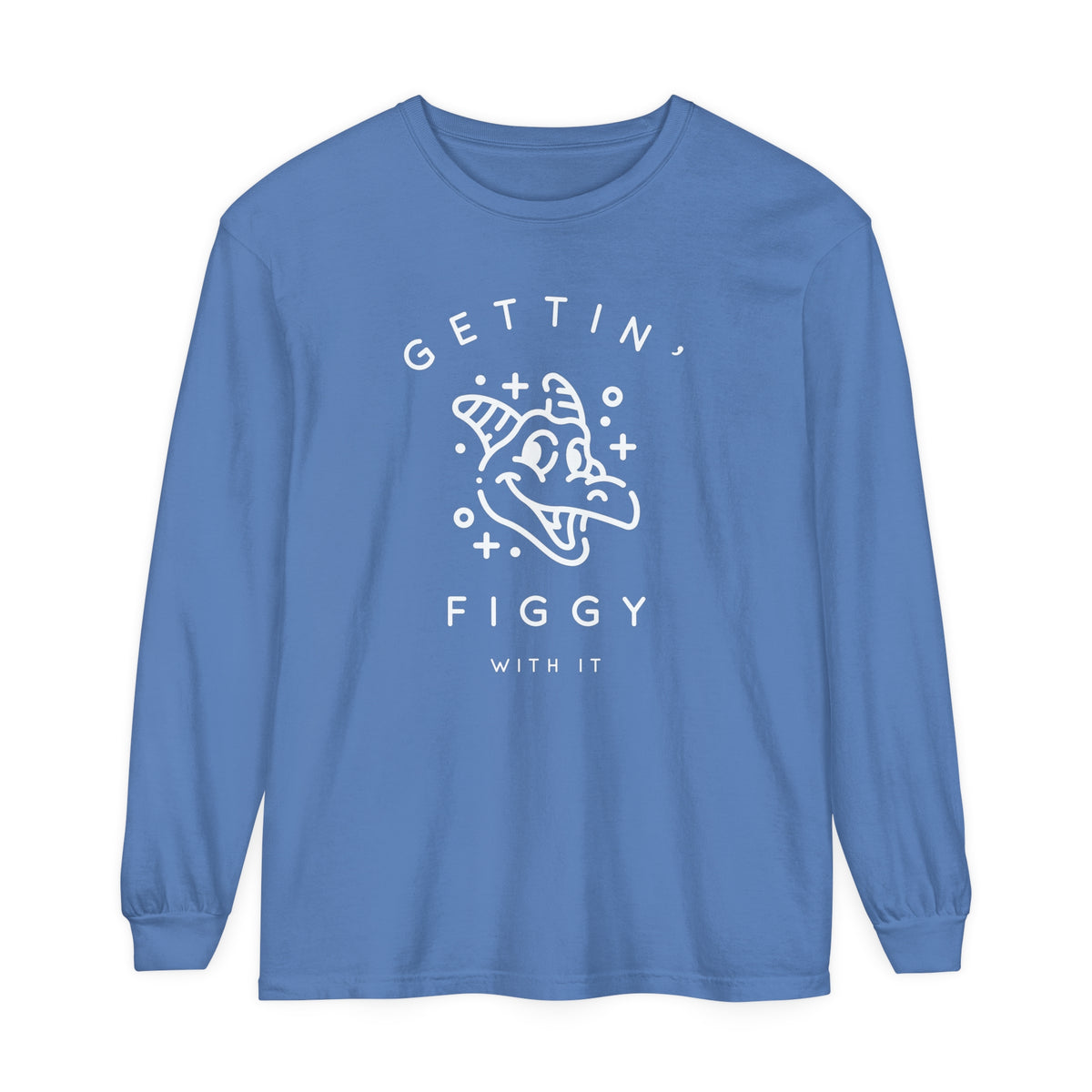 Gettin' Figgy With It Comfort Colors Unisex Garment-dyed Long Sleeve T-Shirt