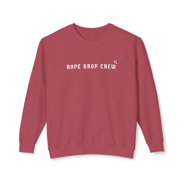 Rope Drop Crew Unisex Lightweight Comfort Colors Crewneck Sweatshirt