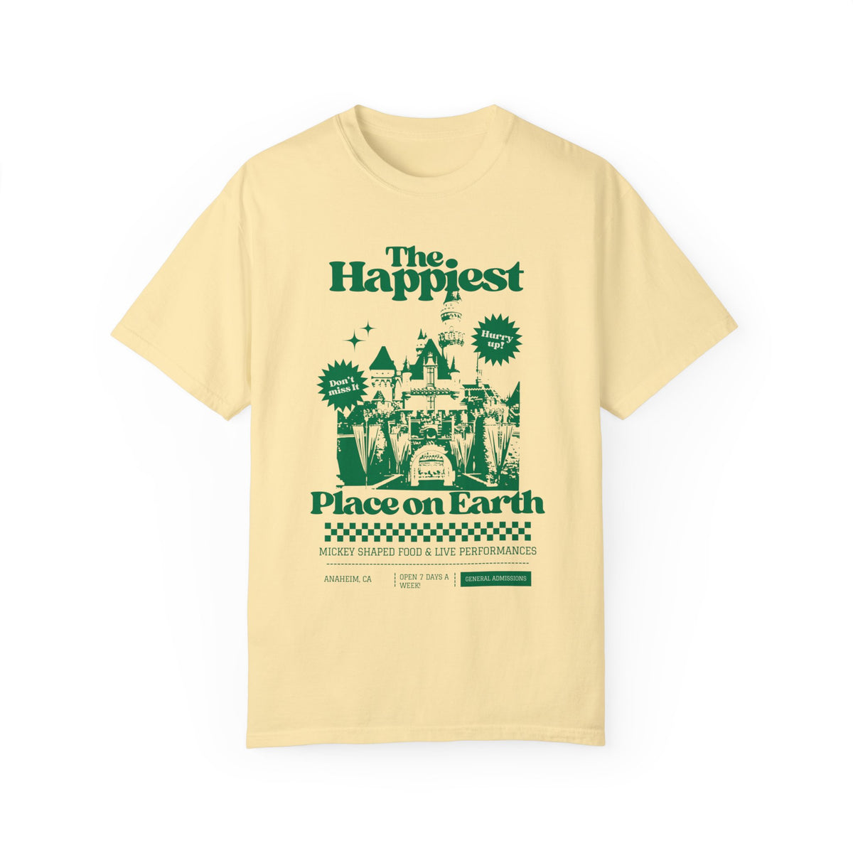 The Happiest Place on Earth Comfort Colors Unisex Garment-Dyed T-shirt