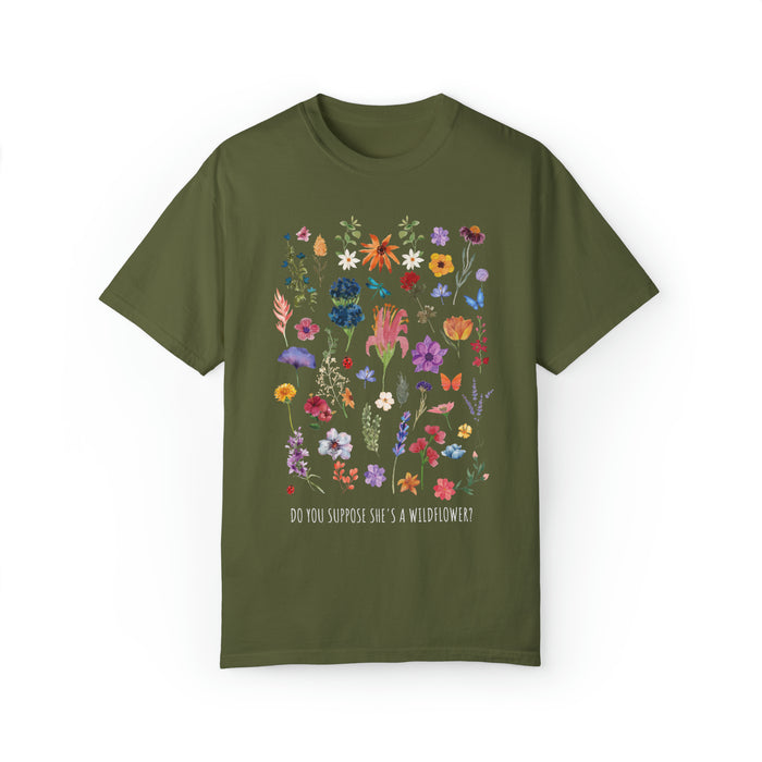 Do You Suppose She's A Wildflower Comfort Colors Unisex Garment-Dyed T-shirt