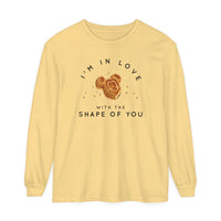 I'm in Love with the Shape of You Comfort Colors Unisex Garment-dyed Long Sleeve T-Shirt