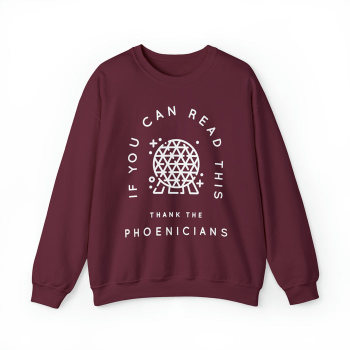 If You Can Read This Thank The Phoenicians Gildan Unisex Heavy Blend™ Crewneck Sweatshirt