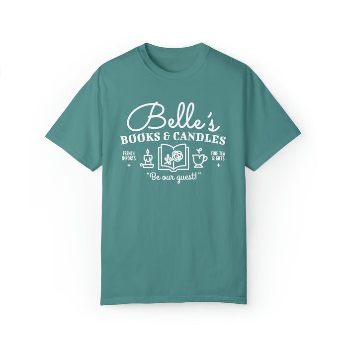 Belle’s Books & Candles Co Comfort Colors Unisex Garment-Dyed T-shirt