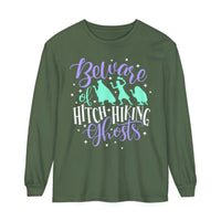 Beware of Hitchhiking Ghosts Comfort Colors Unisex Garment-dyed Long Sleeve T-Shirt