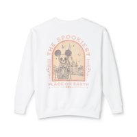 The Spookiest Place on Earth 1955 Unisex Lightweight Comfort Colors Crewneck Sweatshirt