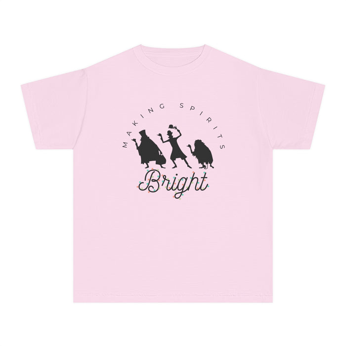 Making Spirits Bright Comfort Colors Youth Midweight Tee