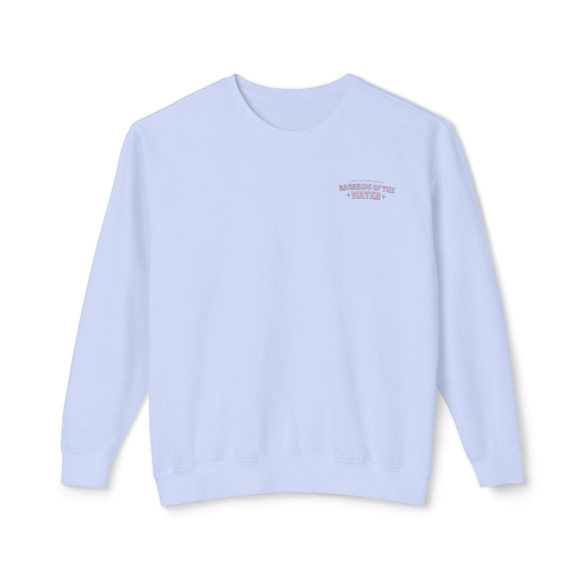 Backside of the Water Unisex Lightweight Comfort Colors Crewneck Sweatshirt