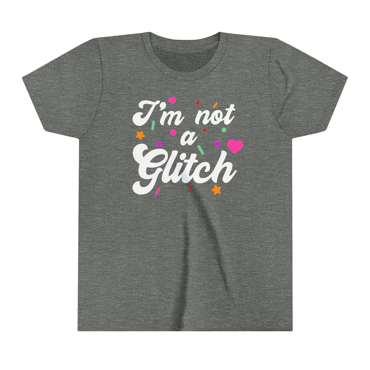 I'm Not A Glitch Bella Canvas Youth Short Sleeve Tee