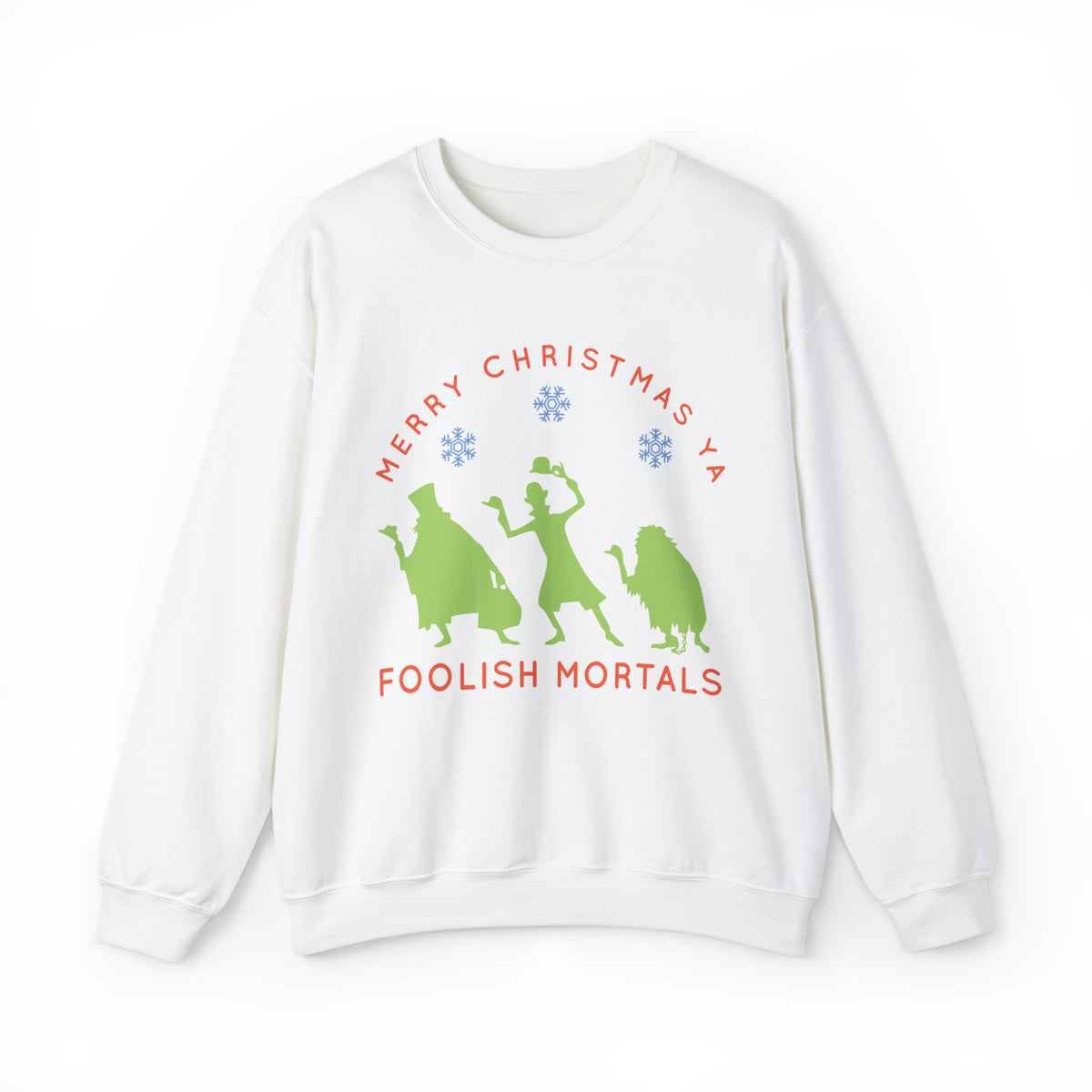 Merry Christmas Ya Foolish Mortals Gildan Unisex Heavy Blend™ Crewneck Sweatshirt