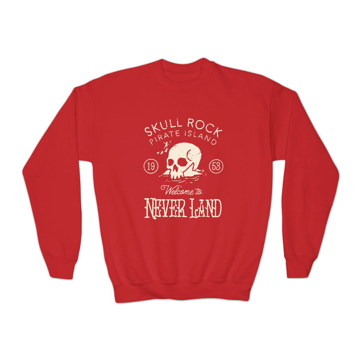 Skull Rock Gildan Youth Crewneck Sweatshirt