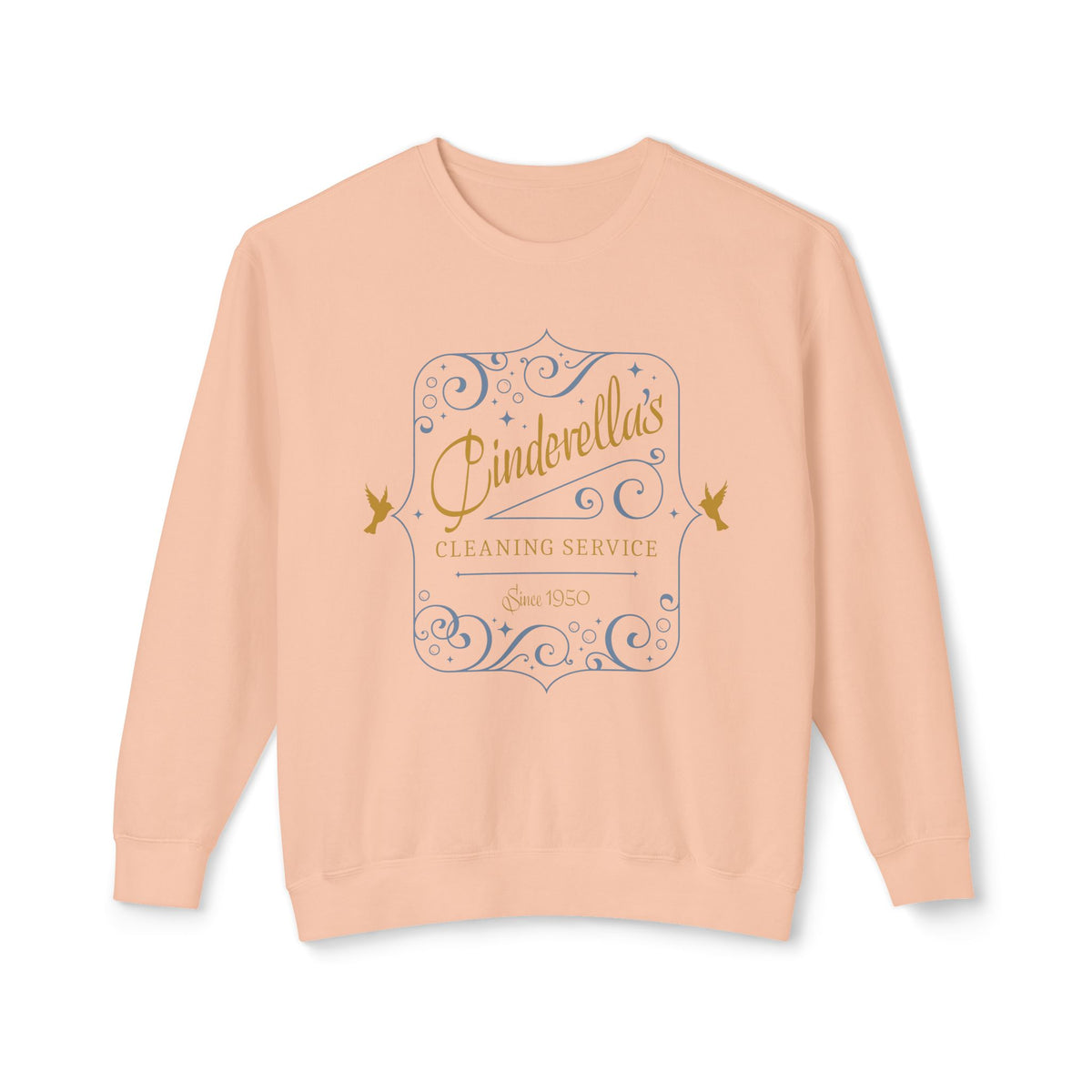 Cinderella's Cleaning Service Unisex Lightweight Comfort Colors Crewneck Sweatshirt