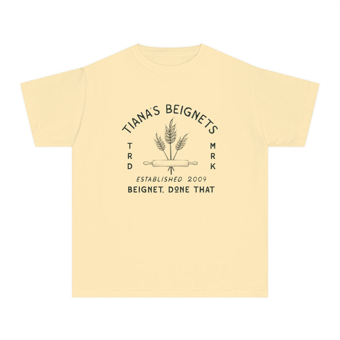 Tiana's Beignets Comfort Colors Youth Midweight Tee