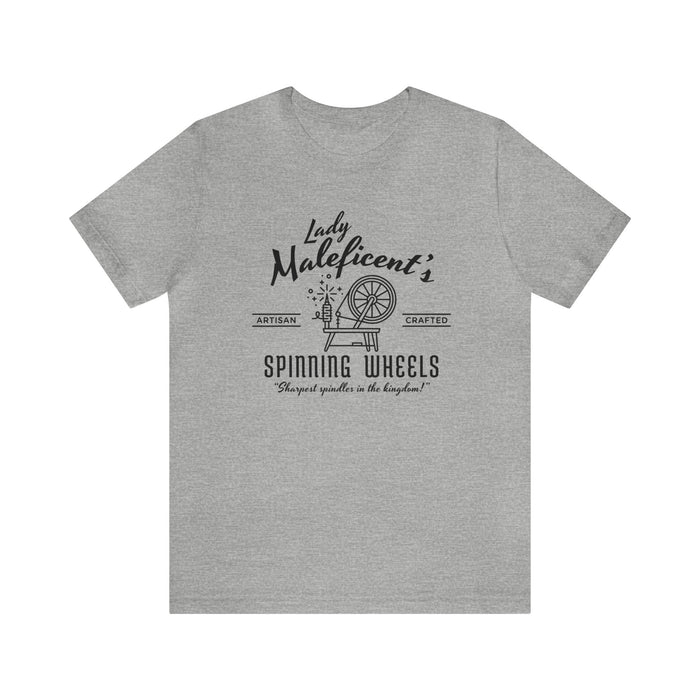 Maleficent’s Spinning Wheels Bella Canvas Unisex Jersey Short Sleeve Tee