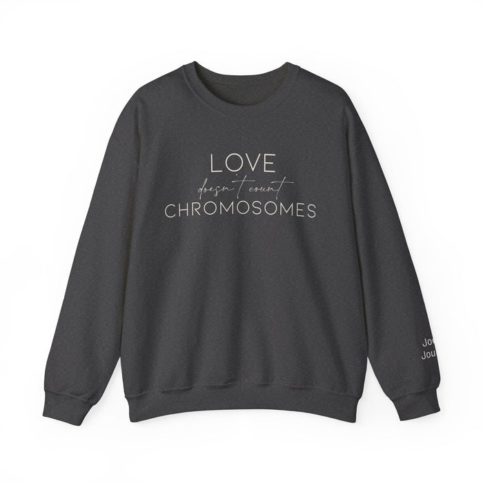 Joey's Journey Chromosome 6q Deletion Awareness Gildan Unisex Heavy Blend™ Crewneck Sweatshirt