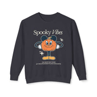 Spooky Vibes Unisex Lightweight Comfort Colors Crewneck Sweatshirt