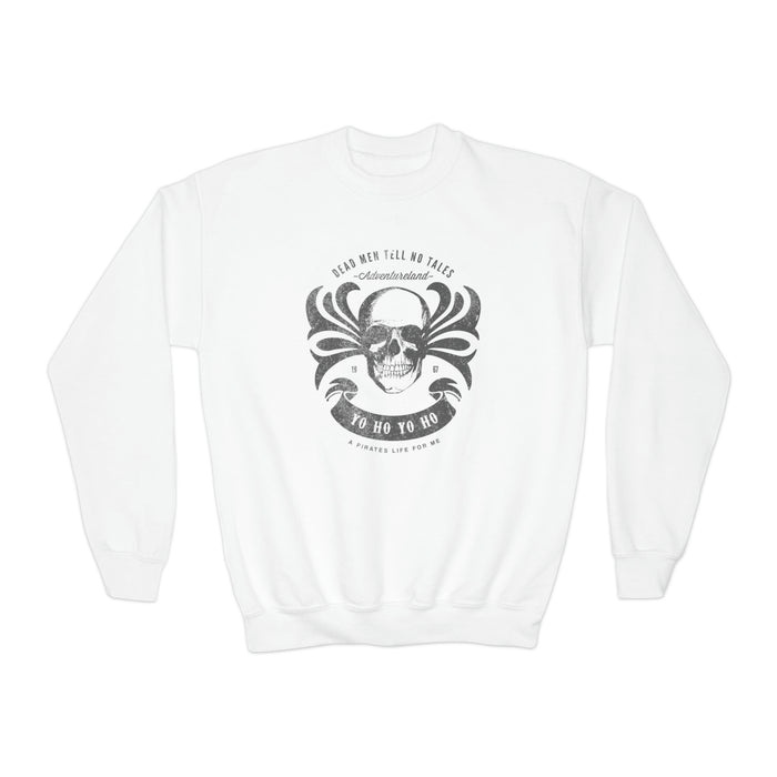 Dead Men Tell No Tales Gildan Youth Crewneck Sweatshirt