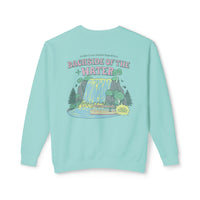 Backside of the Water Unisex Lightweight Comfort Colors Crewneck Sweatshirt