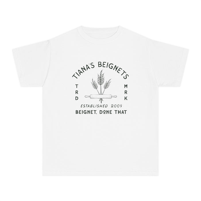 Tiana's Beignets Comfort Colors Youth Midweight Tee