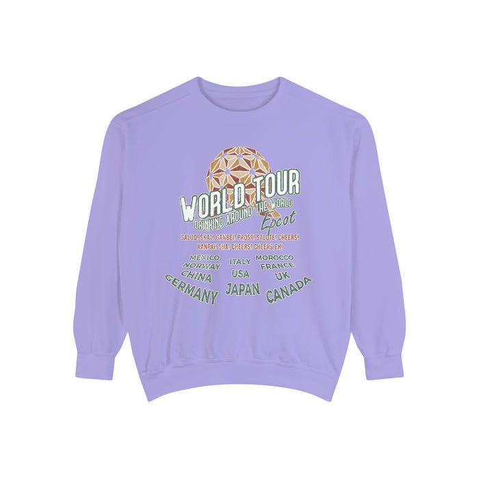 World Tour Comfort Colors Unisex Garment-Dyed Sweatshirt