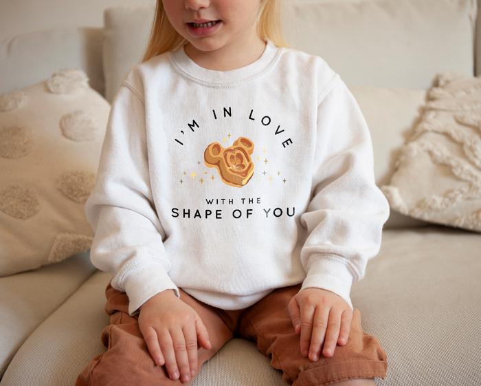 I'm in Love with the Shape of You Gildan Youth Crewneck Sweatshirt