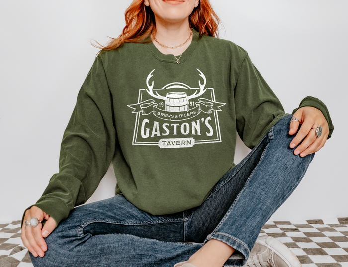 Gaston’s Tavern Comfort Colors Unisex Garment-dyed Long Sleeve T-Shirt