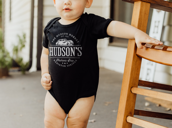 Hudson's Mechanic Shop Rabbit Skins Infant Fine Jersey Bodysuit