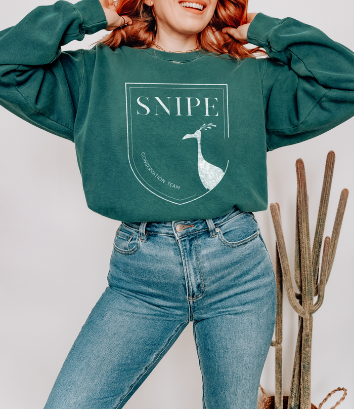 Snipe Conservation Team Comfort Colors Unisex Garment-Dyed Sweatshirt