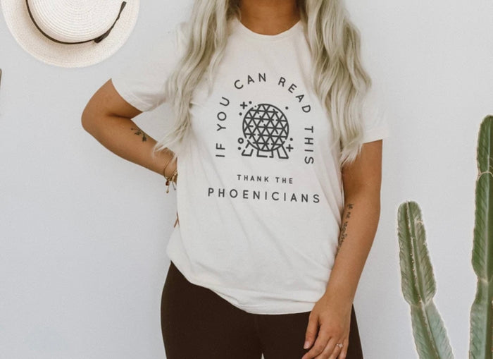 If You Can Read This Thank The Phoenicians Bella Canvas Unisex Jersey Short Sleeve Tee