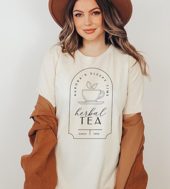 Aurora's Sleepy Time Tea Bella Canvas Unisex Jersey Short Sleeve Tee