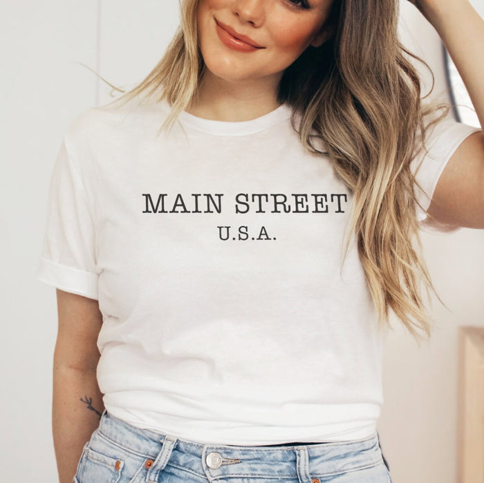 Main Street USA Bella Canvas Unisex Jersey Short Sleeve Tee