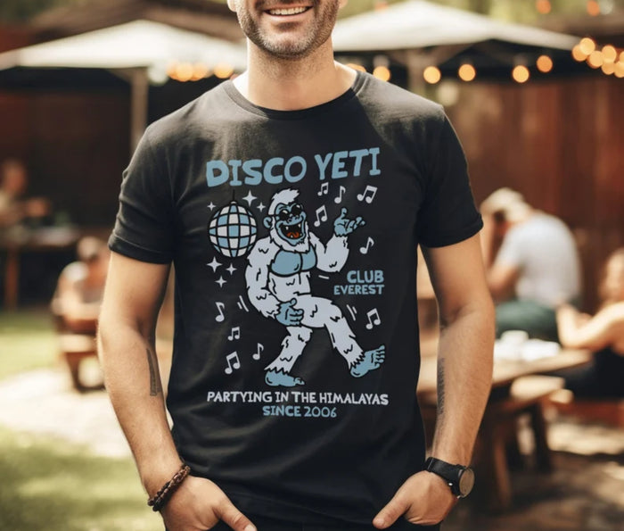 Disco Yeti Bella Canvas Unisex Jersey Short Sleeve Tee