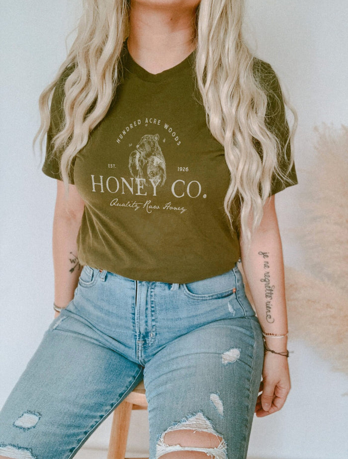 Hundred Acre Woods Honey Co. Bella Canvas Unisex Jersey Short Sleeve Tee