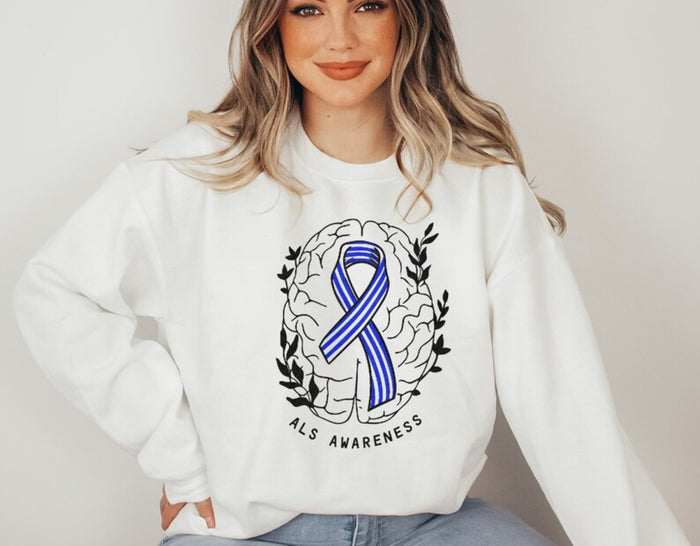 ALS Awareness Gildan Unisex Heavy Blend™ Crewneck Sweatshirt