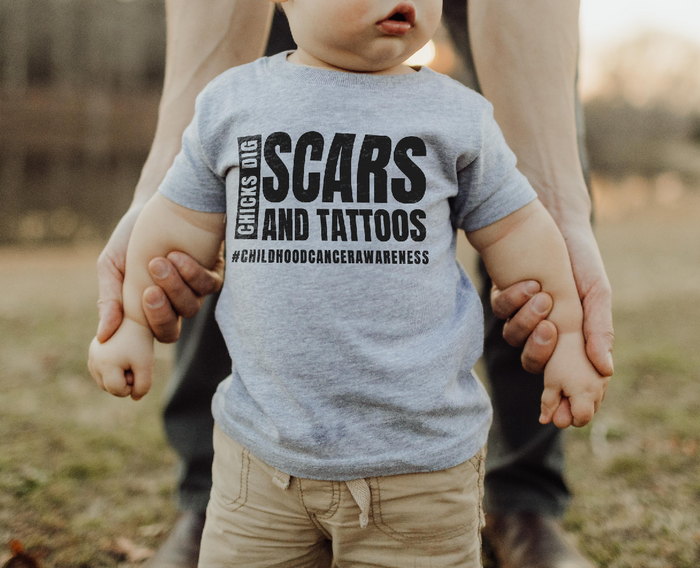 Chicks Dig Scars and Tattoos Bella Canvas Baby Short Sleeve T-Shirt